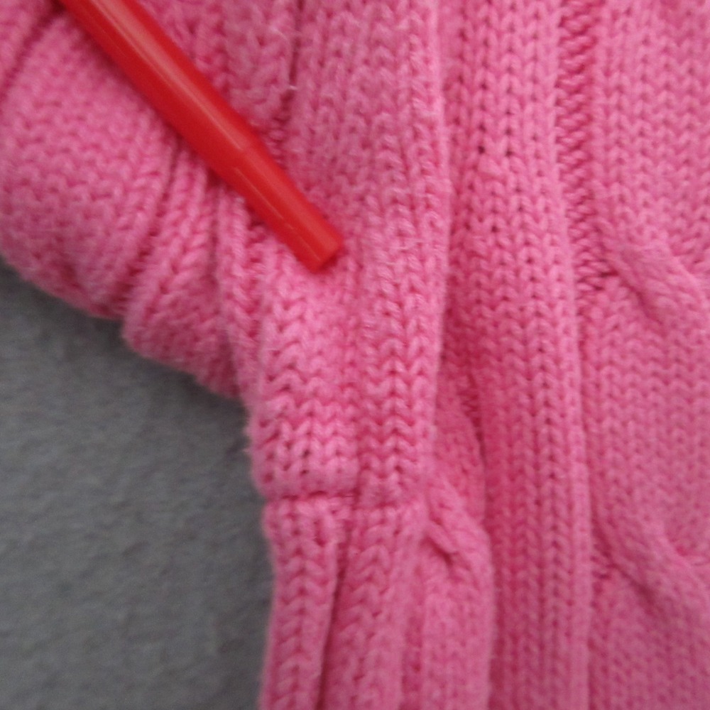 Vintage Vineyard Vines Sweater XS or Girl Large Pink Cable Knit Preppy Fisherman - Picture 8 of 10